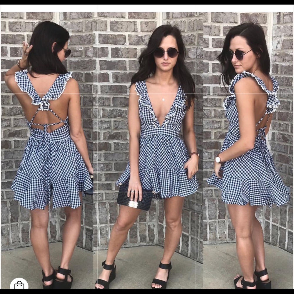 Gingham Romper - image 4